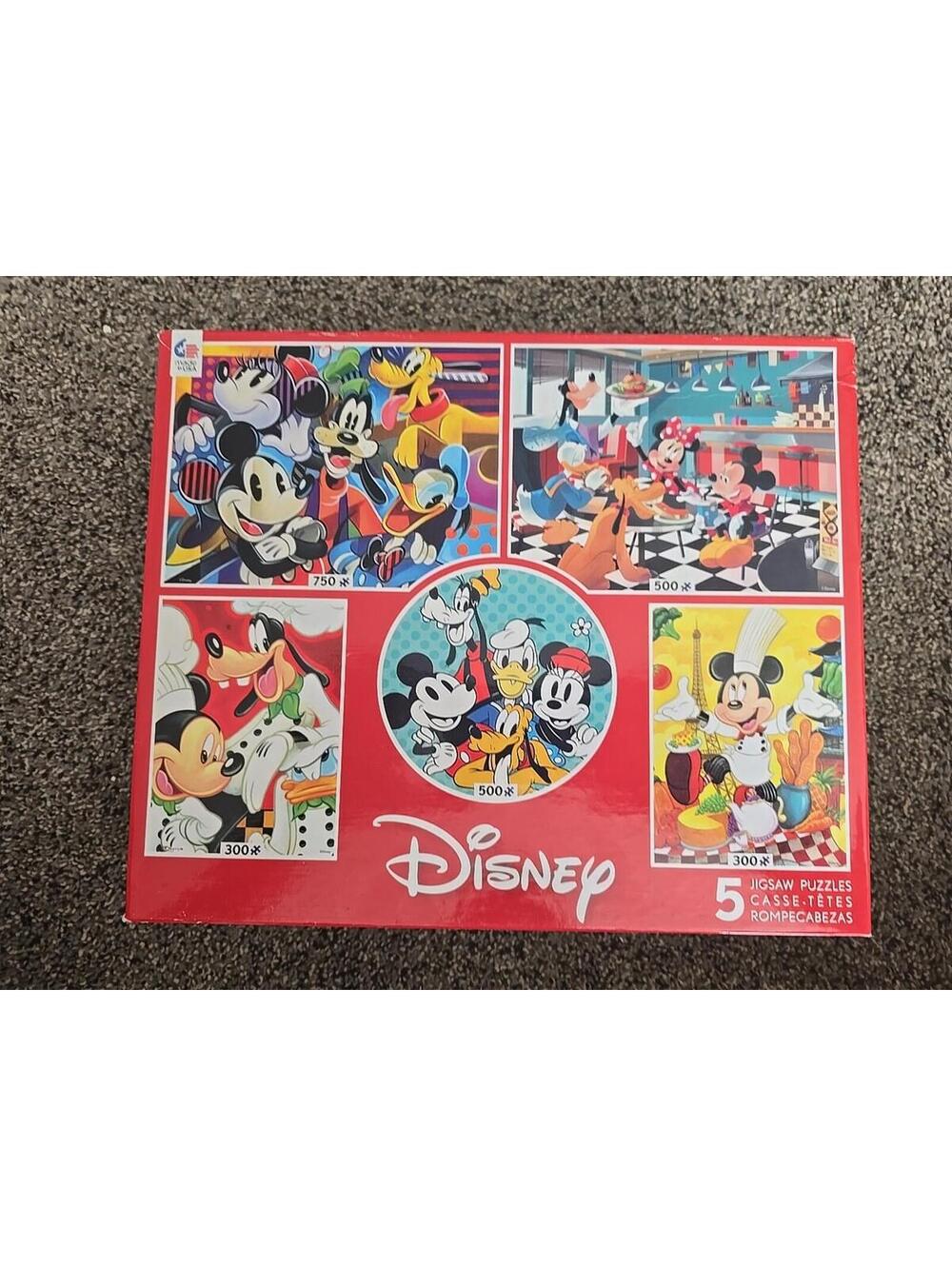 Ceaco Disney Classics Puzzle Multipack Mickey Minnie 300 500 750